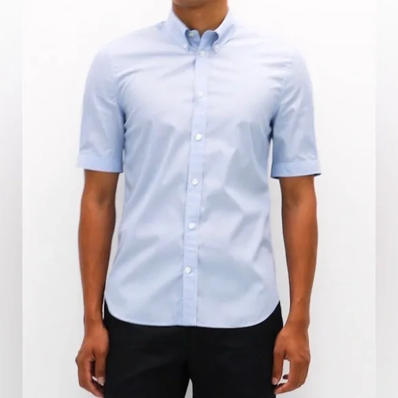 ALEXANDER MCQUEEN SHIRT BLUE SIZE 16.5/ 41…BRAND NEW